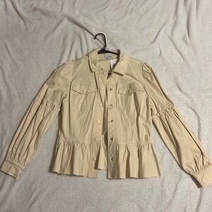 Cute cream jacket never worn sz M